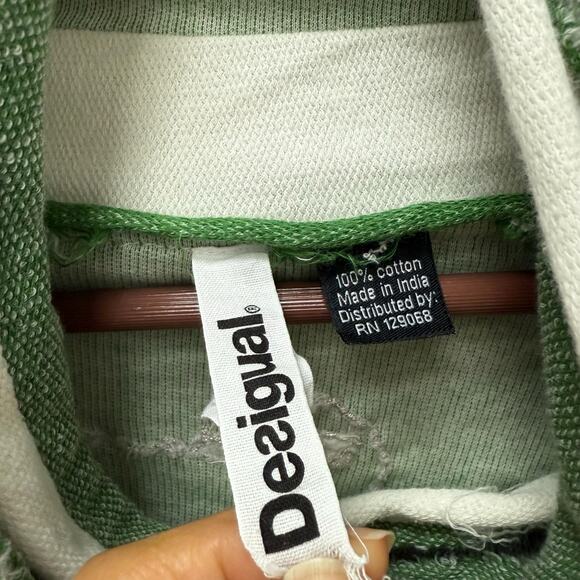 Desigual Turtleneck Pullover Sweater in Green Women’s Size Small - Picture 8 of 11